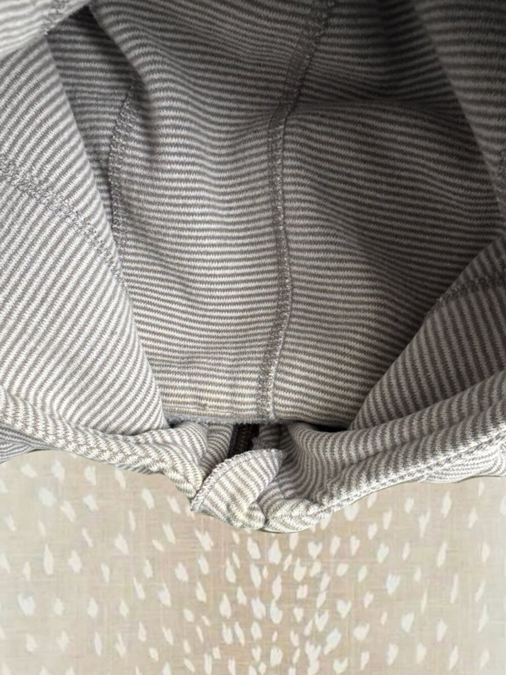 Lululemon Scuba Hoodie Grey Stripe Zip Up | Thumb Holes | Read Description - Picture 5 of 8